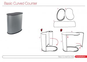 Basic Curved Counter paigaldusjuhend