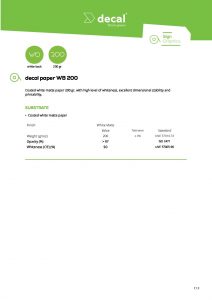 Decal-Paper-wb200-spetsifikatsioon