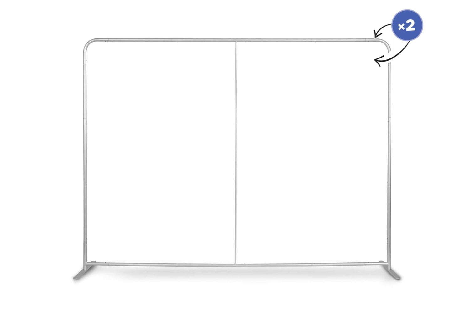 Tekstiilkattega reklaamsein TUBE WALL STRAIGHT - 300cm | 400cm | 590cm reklaamsein tekstiilkattega