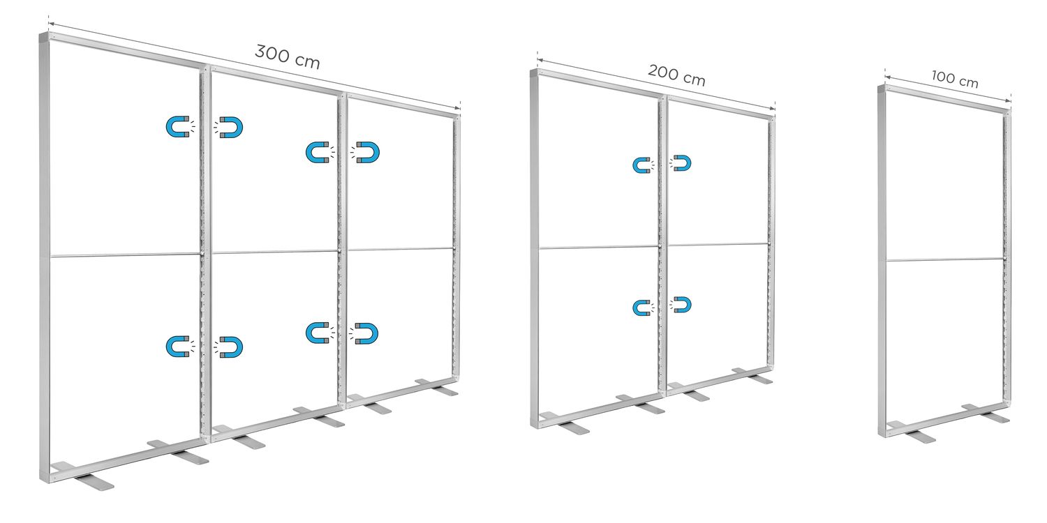 Valgustusega reklaamsein LED BOX SILVER 2.0 Valgusega reklaamsein