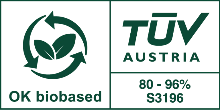 Biond PVC vaba trükikile P GB BF 90 Biond OK biobased TUV Austria sertifikaat